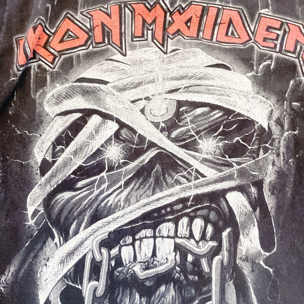 Vintage black Iron Maiden metal Black Graphic T-Shirt small - Picture 2 of 4